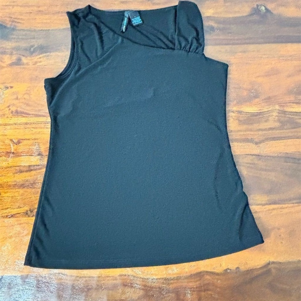 Saint Tropez West Women's Sleeveless Black Tank Top Size‎ L Casual Knit